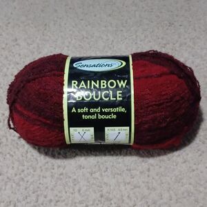 SENSATIONS Rainbow Boucle Yarn, NWT